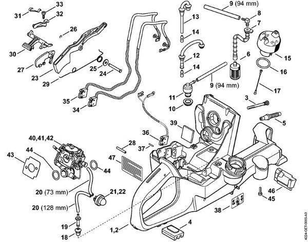 Tank housing Cut-off machines (TS) TS 700 Stihl