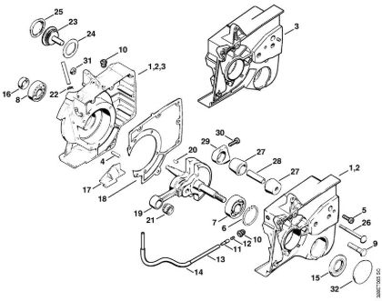 Crankcase Cut-off machines (TS) TS 760 Stihl