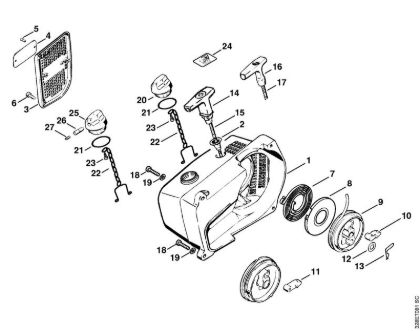 Rewind starter Cut-off machines (TS) TS 760 Stihl