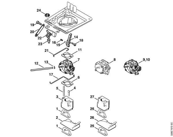 Throttle control Cut-off machines (TS) TS 760 Stihl