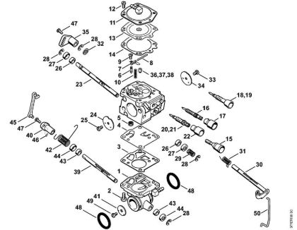 Carburetor WJ-114, WJ-130 Cut-off machines (TS) TS 800 Stihl