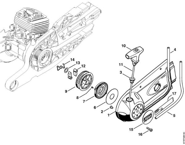 Rewind starter Cut-off machines (TS) TS 800 Stihl