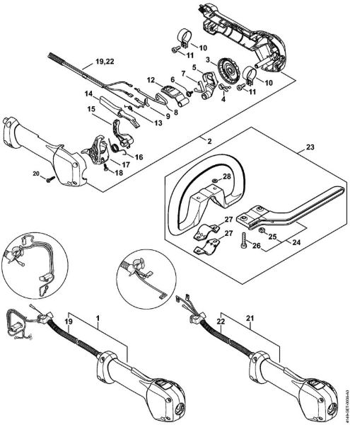 Control handle Extended reach hedge trimmers (HL) HL 94 KC-E Stihl