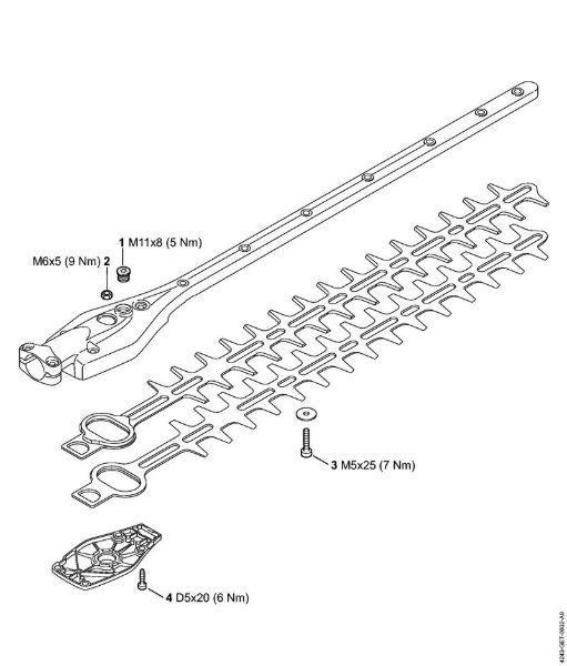 Tightening torques Extended reach hedge trimmers (HL) HL 94 KC-E Stihl