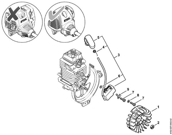 Ignition system Extended reach hedge trimmers (HL) HL 95 K Stihl