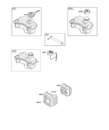 F - Exhaust System, Fuel Supply B&S - 08 €¦ 08P502-0013-H1 Stihl