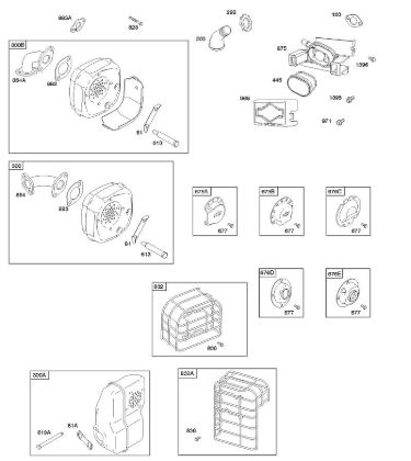 A - Air Cleaner, Exhaust System B&S - 09 €¦ 093312-1182-B1 Stihl
