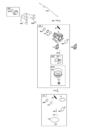 E - Carburetor B&S - 09 €¦ 093J02-0062-H1 Stihl