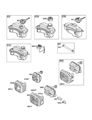 F - Exhaust System, Fuel Supply B&S - 09 €¦ 093J02-0079-H1 Stihl