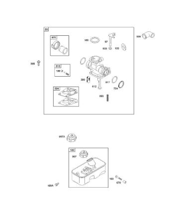 E - Carburetor, Fuel Supply B&S - 09 €¦ 09D902-2096-B1 Stihl