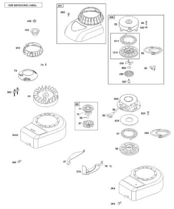 B - Blower Housing/Shrouds, Flywheel, Rewind Starter B&S - 09 €¦ 09D902-2236-B1 Stihl