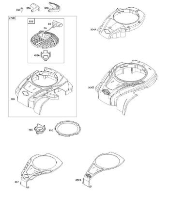 C - Blower Housing, Rewind Starter B&S - 09 €¦ 09P602-0012-H1 Stihl