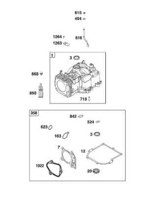 G - CYLINDER GROUP B&S - 09 €¦ 09P602-0124-H1 Stihl