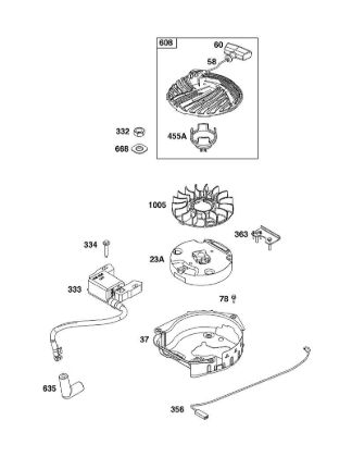 J - FLYWHEEL, IGNITION, AND STARTER GROUP B&S - 09 €¦ 09P702-0229-H1 Stihl