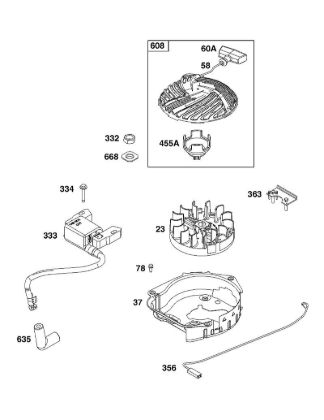 J - FLYWHEEL, IGNITION, AND STARTER GROUP B&S - 09 €¦ 09P702-0230-H5 Stihl