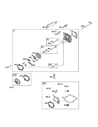 H - CYLINDER HEAD GROUP B&S - 09 €¦ 09P702-0237-H5 Stihl