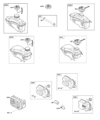 H - Exhaust System, Fuel Supply B&S - 10 €¦ 104M05-0024-H1 Stihl