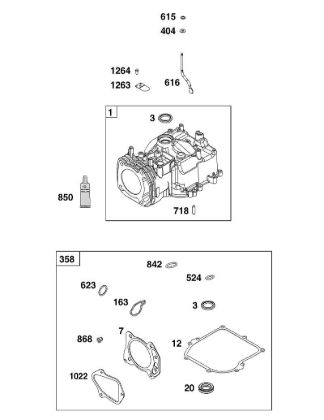 G - CYLINDER GROUP B&S - 10 €¦ 104M0B-0123-H5 Stihl
