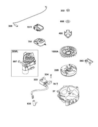J - FLYWHEEL, IGNITION, AND STARTER GROUP B&S - 10 €¦ 104M0B-0123-H5 Stihl