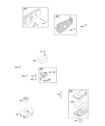 A - Air Cleaner, Brake, Exhaust System B&S - 10 €¦ 10F902-0110-B1 Stihl
