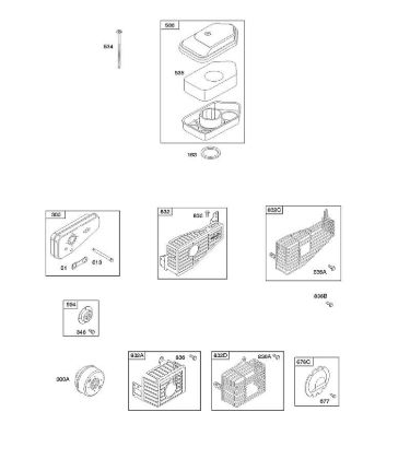 A - Air Cleaner, Exhaust System B&S - 10 €¦ 10T502-1111-B1 Stihl