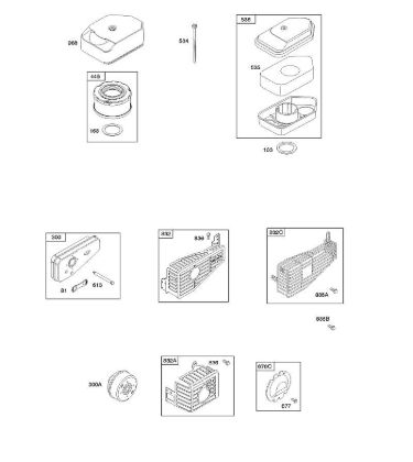 A - Air Cleaner, Exhaust System B&S - 10 €¦ 10T802-0198-B1 Stihl