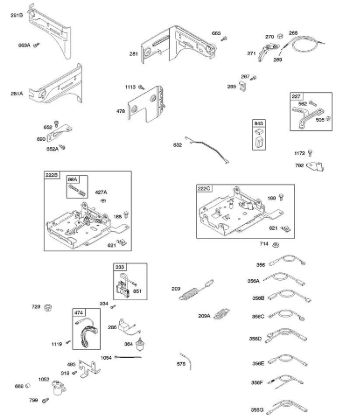 H - Panels, Controls, Springs, Alternator, Wires B&S - 11 €¦ 110412-0153-E1 Stihl