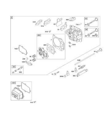 F - Cylinder Head B&S - 12 €¦ 121602-0327-E1 Stihl