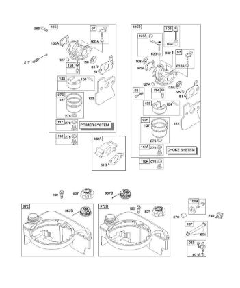 E - Carburetor, Fuel Supply B&S - 12 €¦ 121602-0379-E1 Stihl