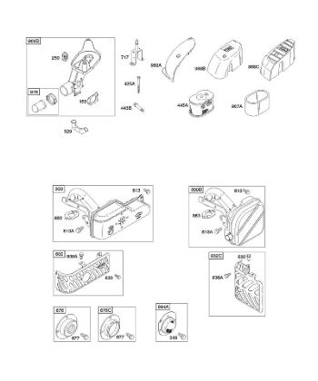 A - Air Cleaner, Exhaust System B&S - 12 €¦ 122602-0194-B1 Stihl