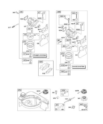 D - Carburetor, Fuel Supply B&S - 12 €¦ 122602-0194-B1 Stihl