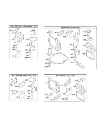 G - Kits/Gasket Sets B&S - 12 €¦ 122602-0194-E1 Stihl