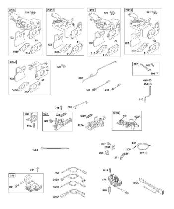 E - Controls, Flywheel Brake, Governor Spring, Ignition B&S - 12 €¦ 122672-0107-E1 Stihl