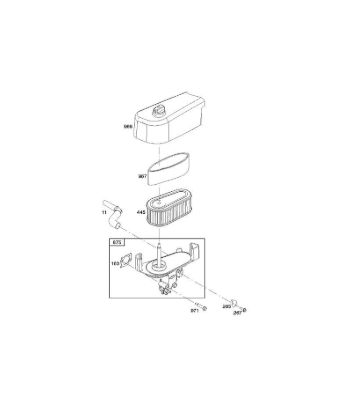 A - Air filter B&S - 12 €¦ 122Q02-0171-B1 Stihl