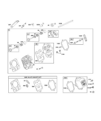 F - Cylinder Head B&S - 12 €¦ 126392-0274-B8 Stihl