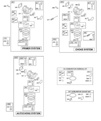 E - Carburetor B&S - 12 €¦ 12H802-0670-81 Stihl