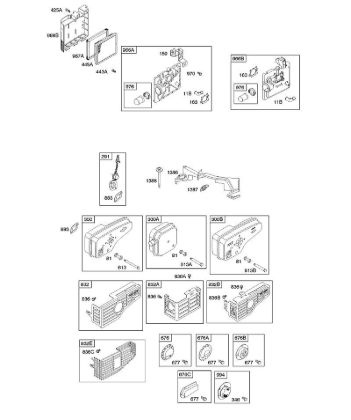 A - Air Cleaner, Exhaust System B&S - 12 €¦ 12H809-2108-B1 Stihl