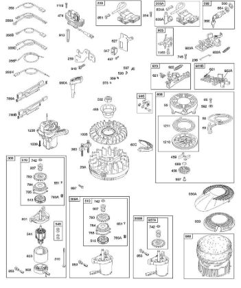 B - Alternator, Electric Starter, Electrical, Flywheel, Flywheel Brake, Ignition, Rewind Starter B&S - 12 €¦ 12H809-2108-B1 Stihl