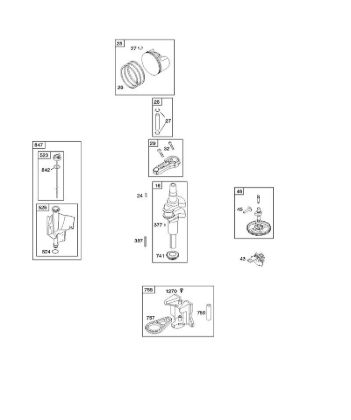 C - Camshaft, Crankshaft, Piston, Rings, Connecting Rod B&S - 21 €¦ 217802-0138-E1 Stihl