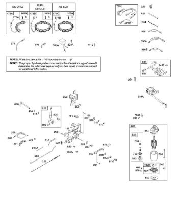 B - Alternator, Controls, Electric Starter, Governor Spring, Ignition B&S - 21 €¦ 217802-0210-B1 Stihl