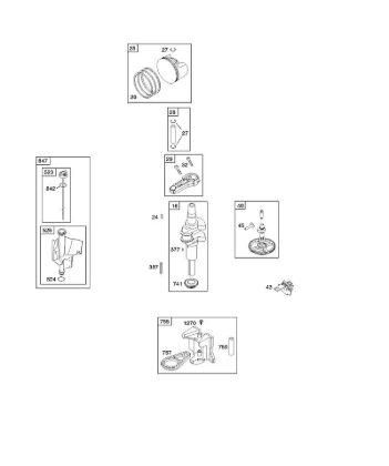 C - Camshaft, Crankshaft, Piston, Rings, Connecting Rod B&S - 21 €¦ 217902-0119-E1 Stihl