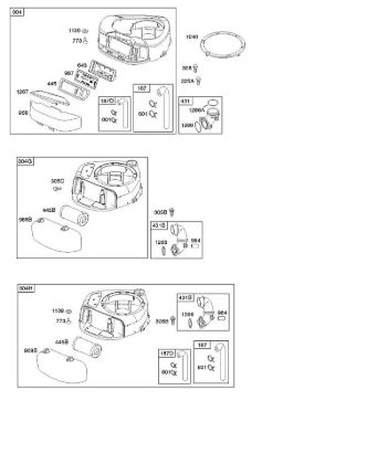 A - Air Cleaner, Blower Housing B&S - 21 €¦ 21B807-0136-B1 Stihl