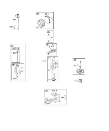 C - Camshaft, Crankshaft, Lubrication, Piston, Rings, Connecting Rod B&S - 21 €¦ 21B807-0136-B1 Stihl