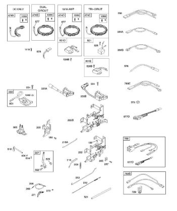 B - Alternator, Controls, Governor Spring, Ignition B&S - 21 €¦ 21R807-0012-B1 Stihl