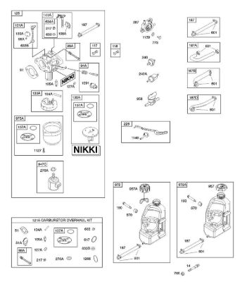 D - Carburetor, Fuel Supply, Kit - Carburetor Overhaul B&S - 21 €¦ 21R807-0012-B5 Stihl