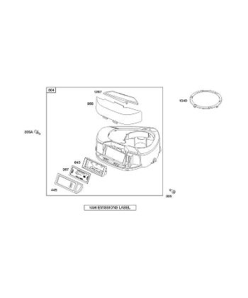 A - Air Cleaner, Blower Housing B&S - 28 €¦ 282H07-0111-E1 Stihl