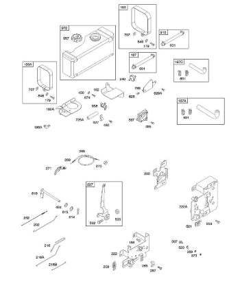 G - Fuel, Brackets, Controls, Springs B&S - 28 €¦ 286707-1143-E2 Stihl