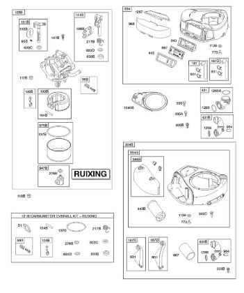A - Air Cleaner, Blower Housing, Exhaust System B&S - 31 €¦ 31A607-0156-B1 Stihl