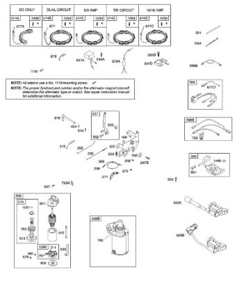 B - Alternator, Controls, Electric Starter, Governor Spring, Ignition B&S - 31 €¦ 31G777-0300-B1 Stihl