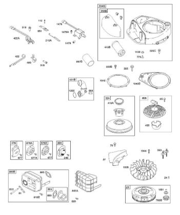 A - Air Cleaner, Blower Housing, Exhaust System, Flywheel, Ready Start B&S - 31 €¦ 31R507-0008-B1 Stihl